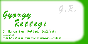 gyorgy rettegi business card